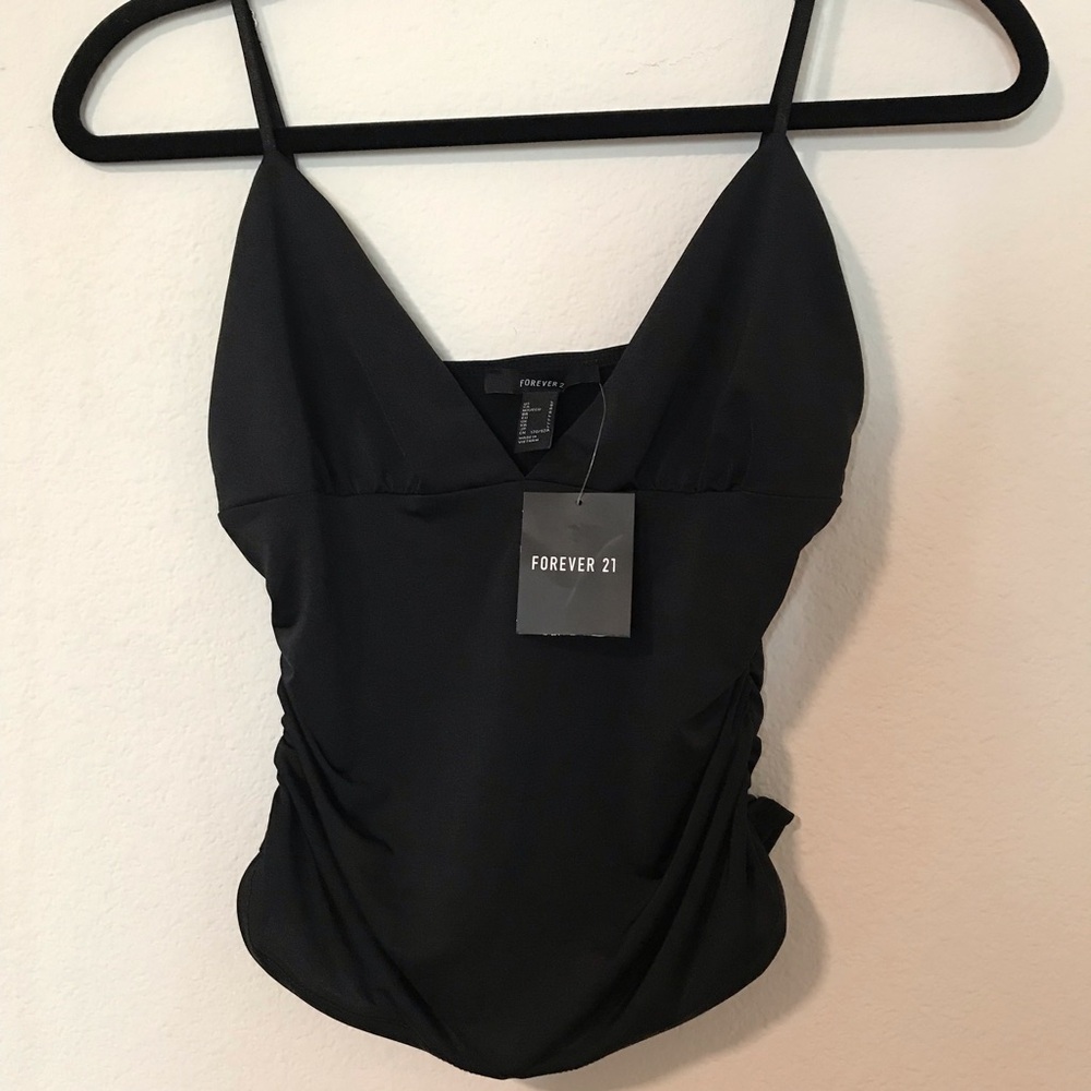 NWT Black Spaghetti Strap Top by Forever 21